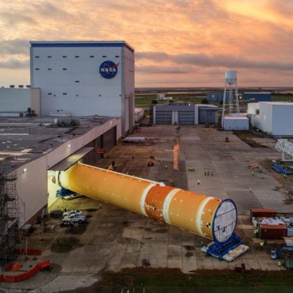 NASA rolling out the core stage of the next Moon rocket